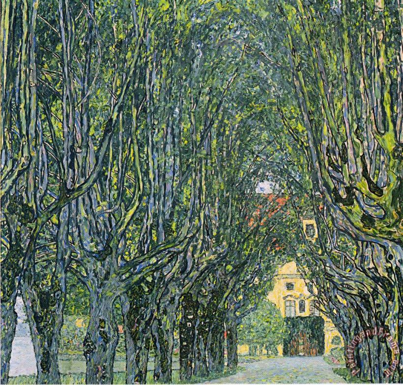 Gustav Klimt Avenue of Schloss Kammer Park Art Print