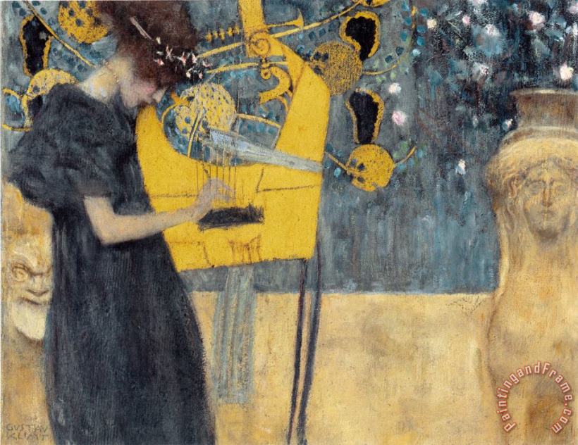 Gustav Klimt Music Art Painting