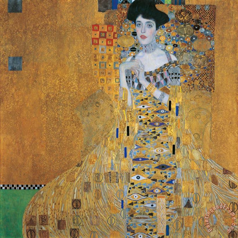 Portrait Of Adele Bloch-bauer I painting - Gustav Klimt Portrait Of Adele Bloch-bauer I Art Print
