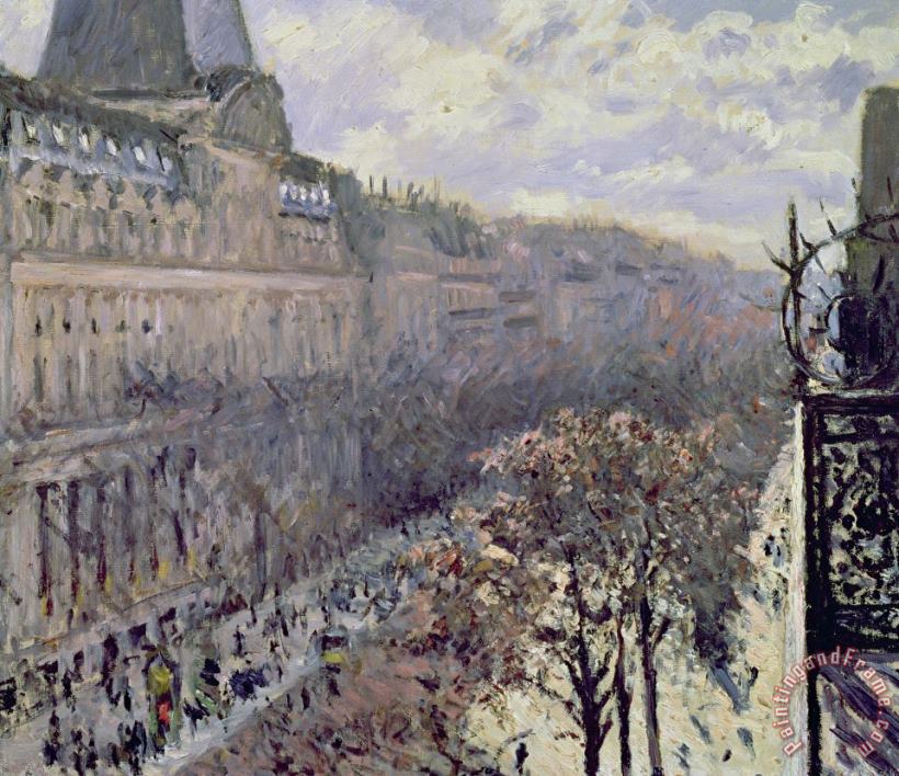 Boulevard Des Italiens painting - Gustave Caillebotte Boulevard Des Italiens Art Print