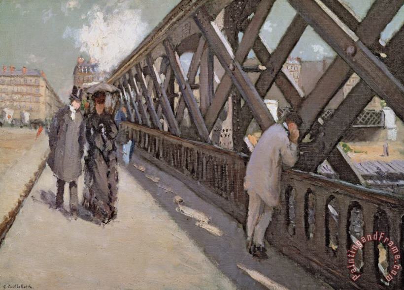 Gustave Caillebotte Study For Le Pont De L Europe Art Painting