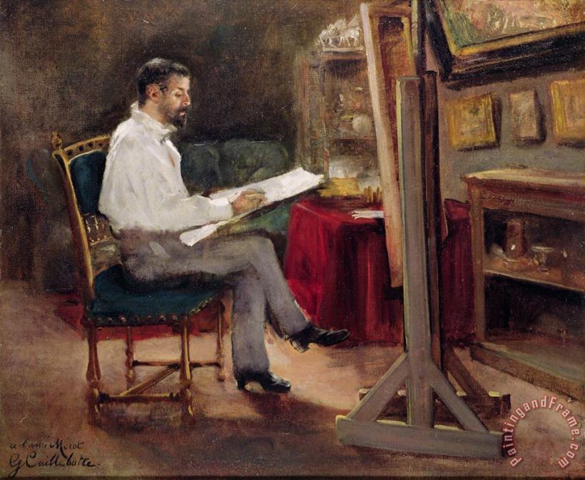 Gustave Caillebotte The Artist Morot in his Studio Art Print