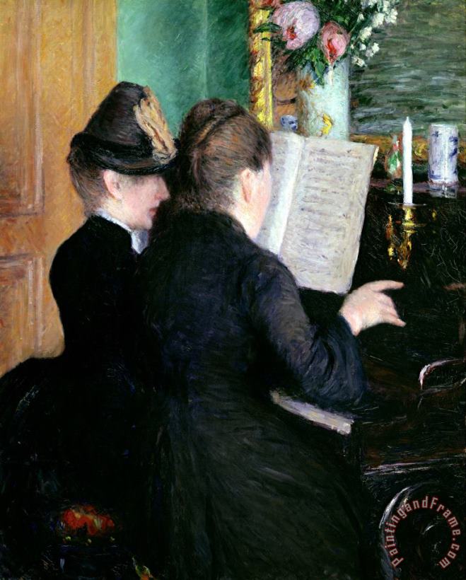 Gustave Caillebotte The Piano Lesson Art Painting