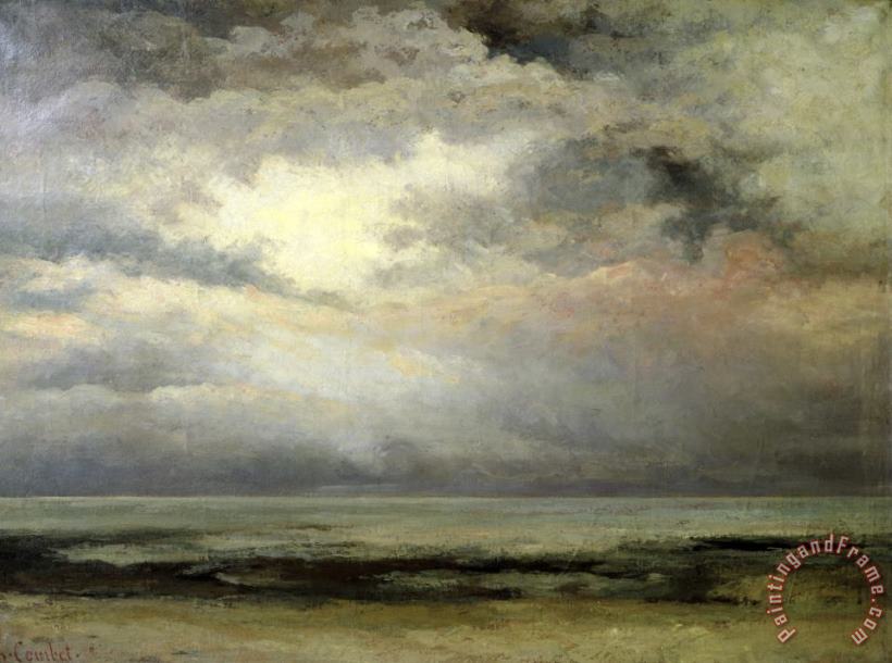 Immensity painting - Gustave Courbet Immensity Art Print