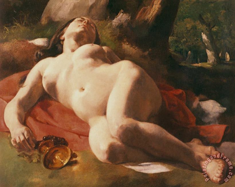 Gustave Courbet La Bacchante Art Painting