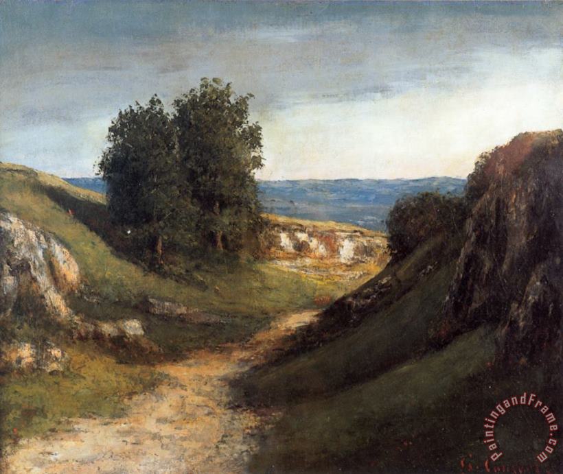 Gustave Courbet Paysage Guyere Art Painting