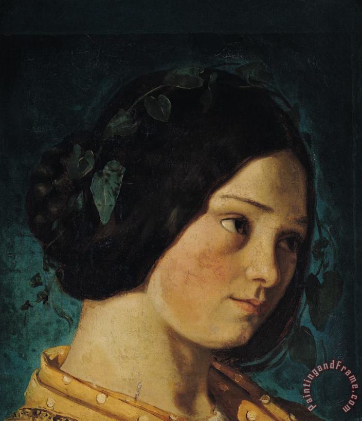 Gustave Courbet Portrait of Zelie Courbet Art Print