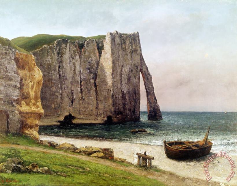 Gustave Courbet The Cliffs at Etretat Art Painting