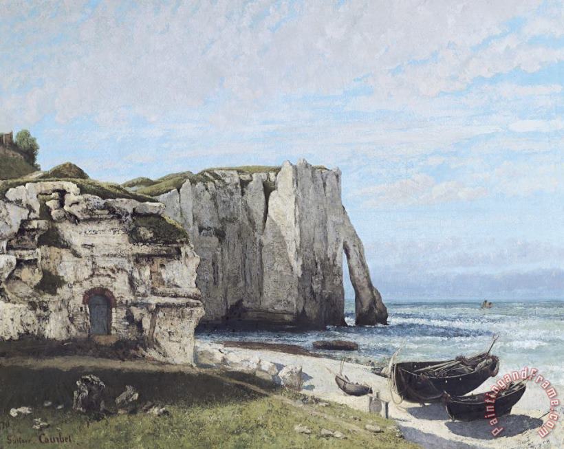 Gustave Courbet The Cliffs at Etretat After The Storm Art Print