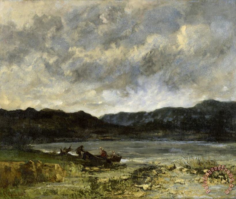 Gustave Courbet The Lake, Near Saint Point Art Painting