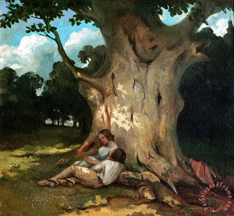 Gustave Courbet The Large Oak Art Painting