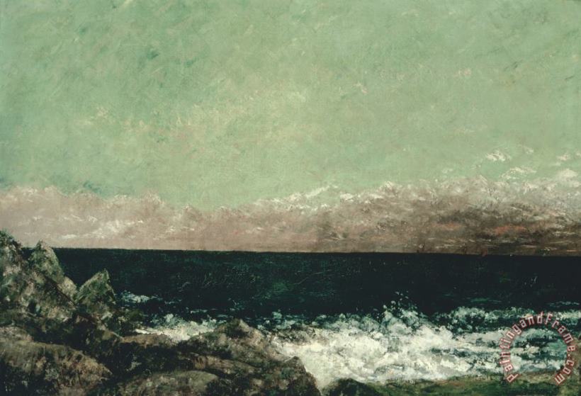The Mediterranean painting - Gustave Courbet The Mediterranean Art Print