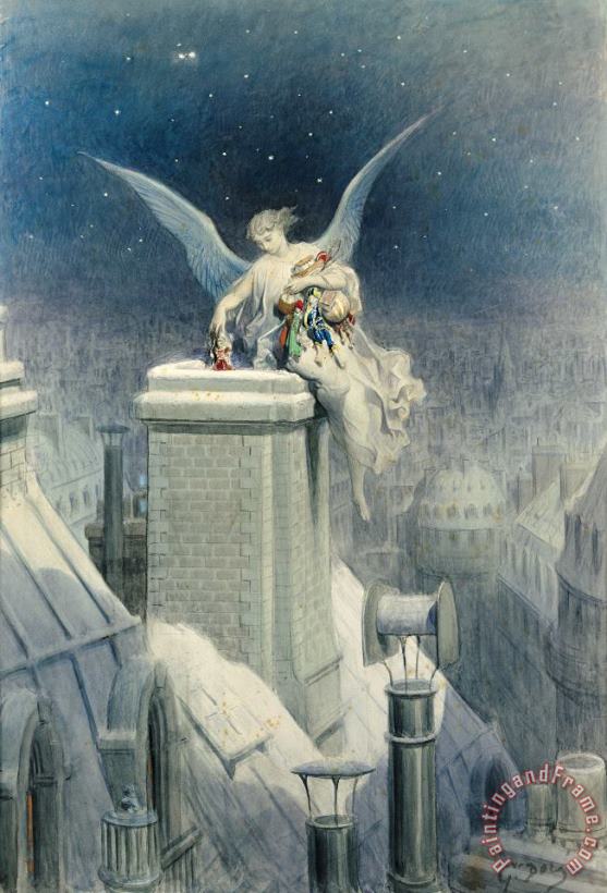 Gustave Dore Christmas Eve Art Print