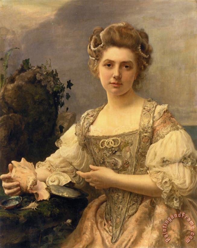 Treasures of The Sea painting - Gustave Jean Jacquet Treasures of The Sea Art Print
