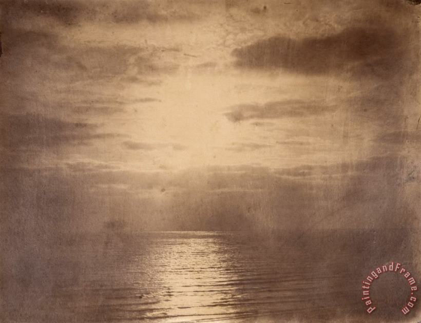 Gustave Le Gray Solar Effect in The Clouds Ocean (effet De Soleil Dans Les Nuages Ocean) Art Painting