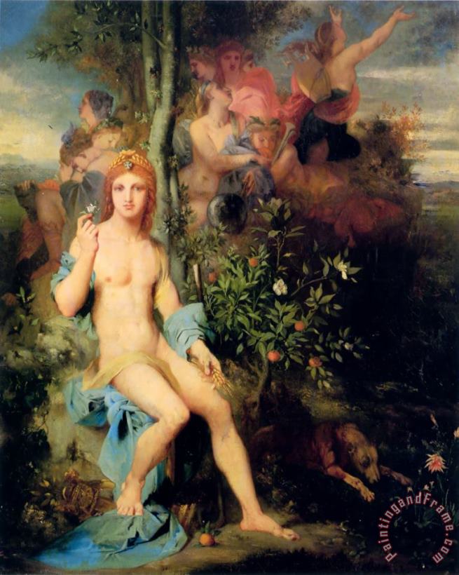 Gustave Moreau Apollo And The Nine Muses Art Painting