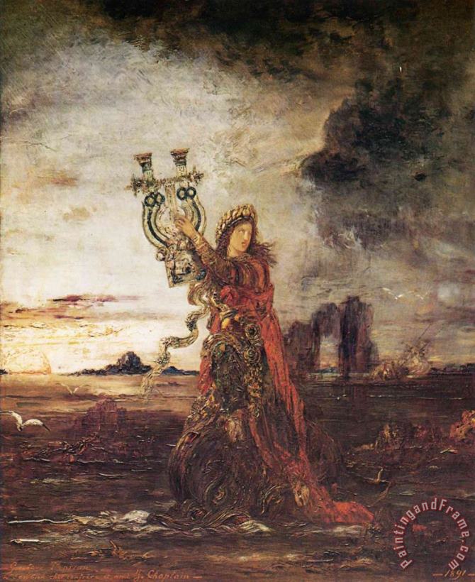 Arion painting - Gustave Moreau Arion Art Print