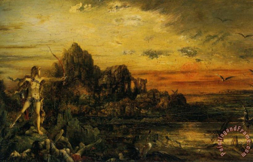 Hercule Au Lac Stymphale painting - Gustave Moreau Hercule Au Lac Stymphale Art Print