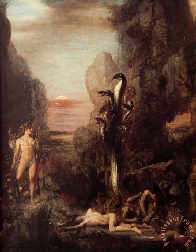 Gustave Moreau Hercules And The Hydra Art Print