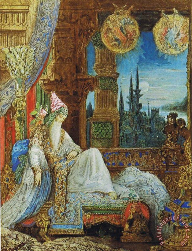 Gustave Moreau The Dream Haunting The Mogul Art Painting