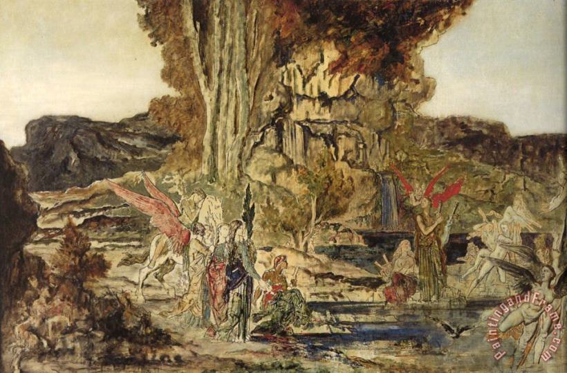 Gustave Moreau The Pierides Art Print