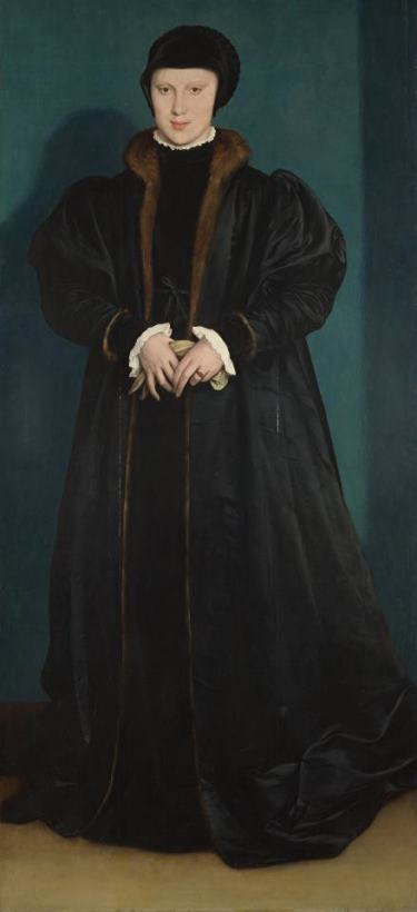 Christina of Denmark, Duchess of Milan painting - Hans Holbein the Younger Christina of Denmark, Duchess of Milan Art Print