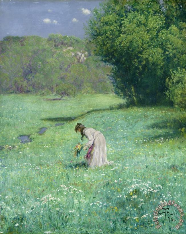 Hans Thoma Woodland Meadow Art Painting