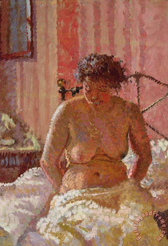 Harold Gilman Nude in an Interior Art Painting