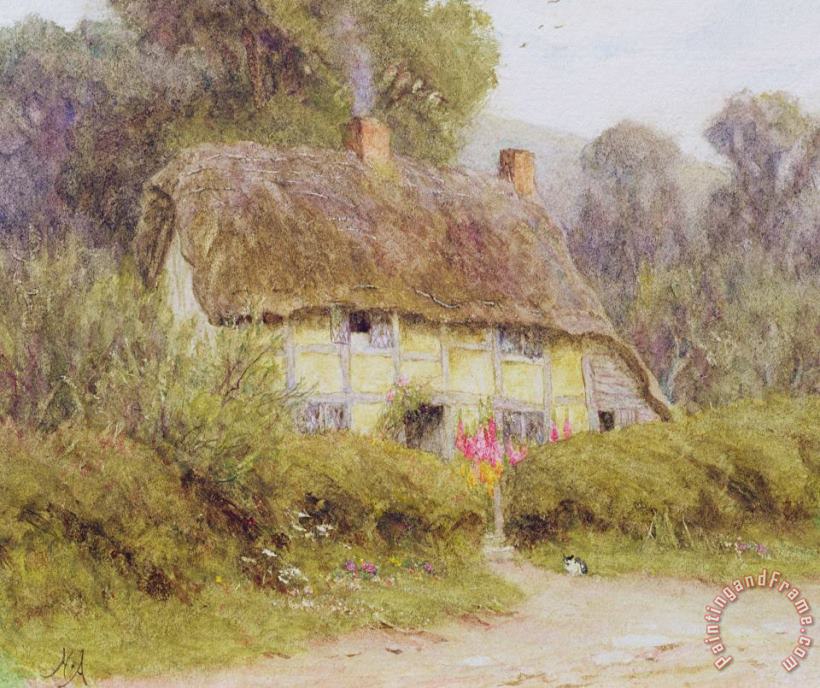 Helen Allingham A Country Cottage Art Painting