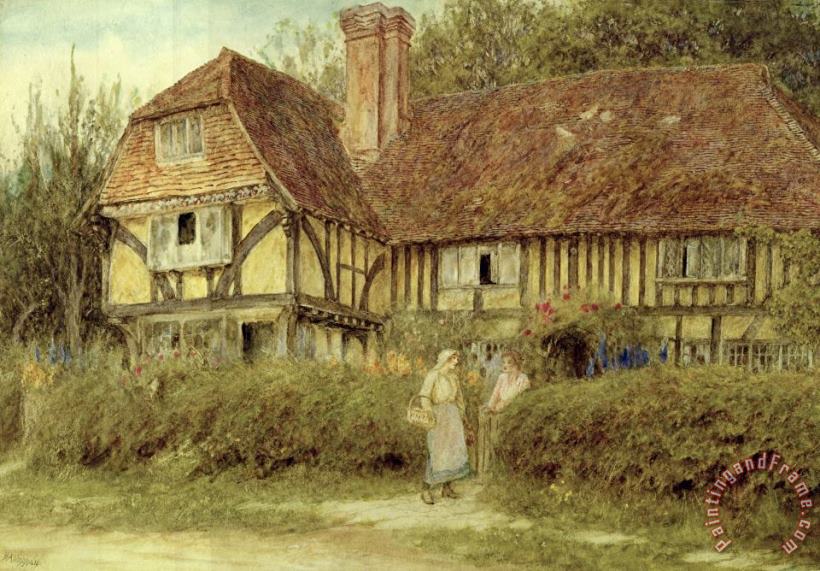 Helen Allingham A Kentish Cottage Art Painting