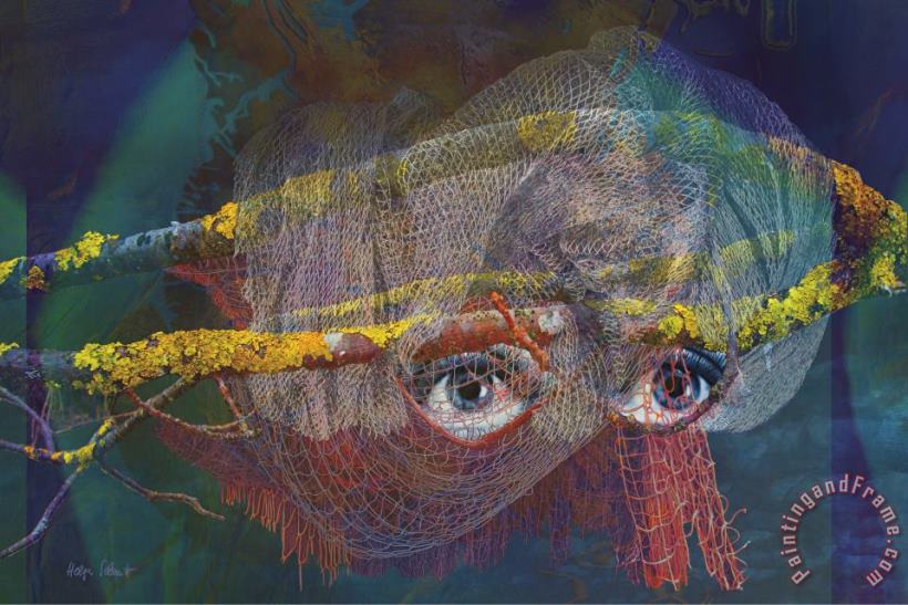 Blowfish painting - Helga Schmitt Blowfish Art Print