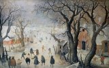 Hendrik Avercamp - Winter Scene painting