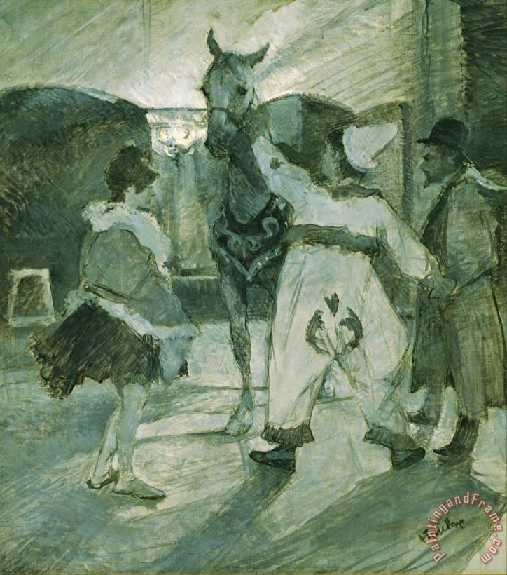 In The Wings at The Circus painting - Henri de Toulouse-Lautrec In The Wings at The Circus Art Print