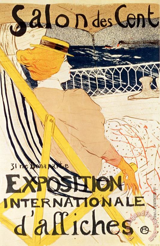 Henri de Toulouse-Lautrec Poster advertising the Exposition Internationale dAffiches Paris Art Print