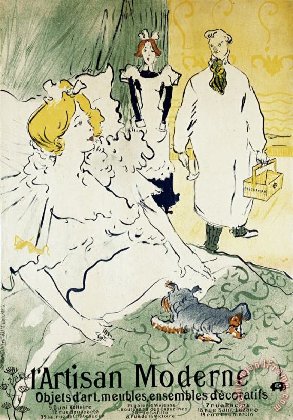 The Modern Artisan painting - Henri de Toulouse-Lautrec The Modern Artisan Art Print