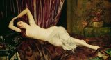 Henri Fantin Latour - Reclining Nude painting