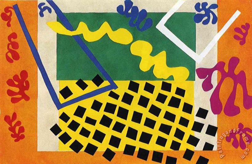 Henri Matisse Cut Outs 3 Art Painting
