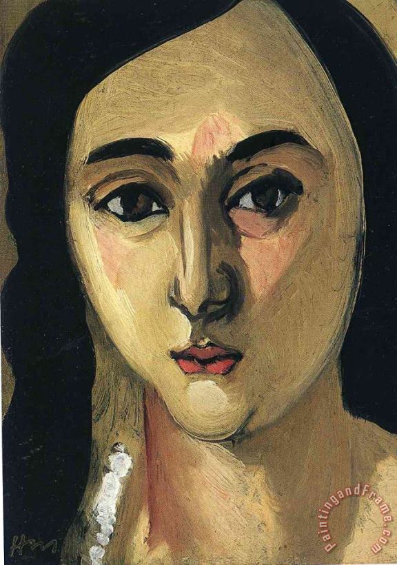 Henri Matisse Head of Lorette 1917 Art Print