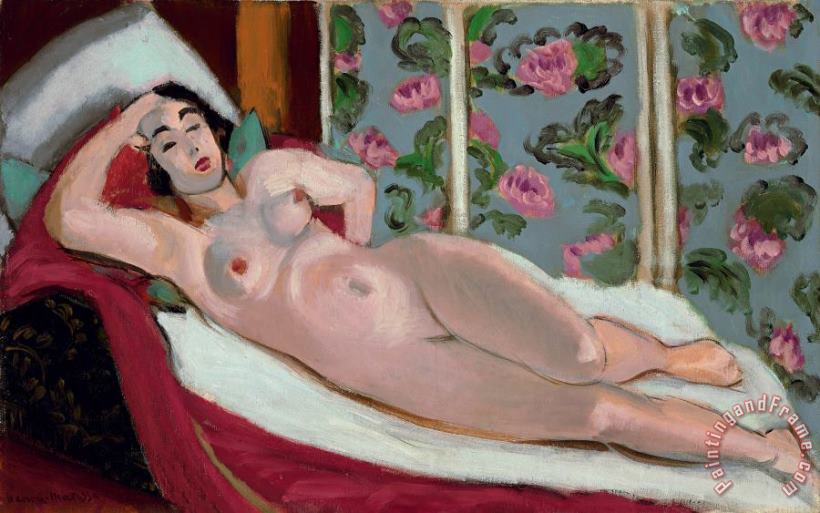 Nu a La Chaise Longue painting - Henri Matisse Nu a La Chaise Longue Art Print