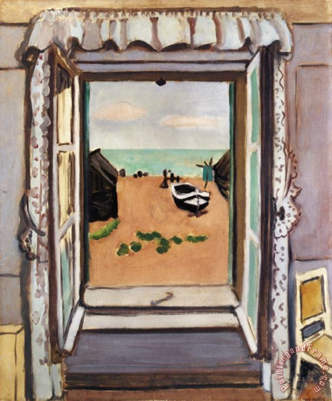 Henri Matisse Open Window Etretat 1920 Art Painting