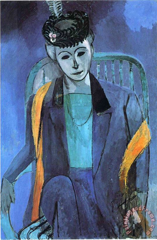 Henri Matisse Portrait of Mme Matisse 1913 Art Painting