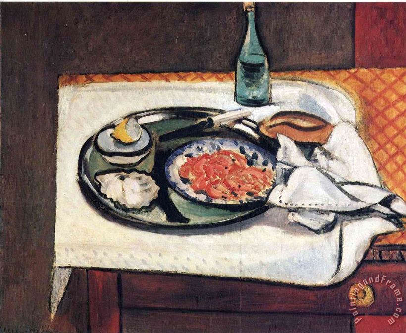 Still Life with Shellfish painting - Henri Matisse Still Life with Shellfish Art Print