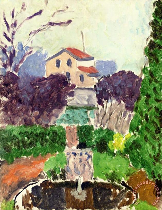Henri Matisse The Artist S Garden at Issy Les Moulineaux 1918 Art Print