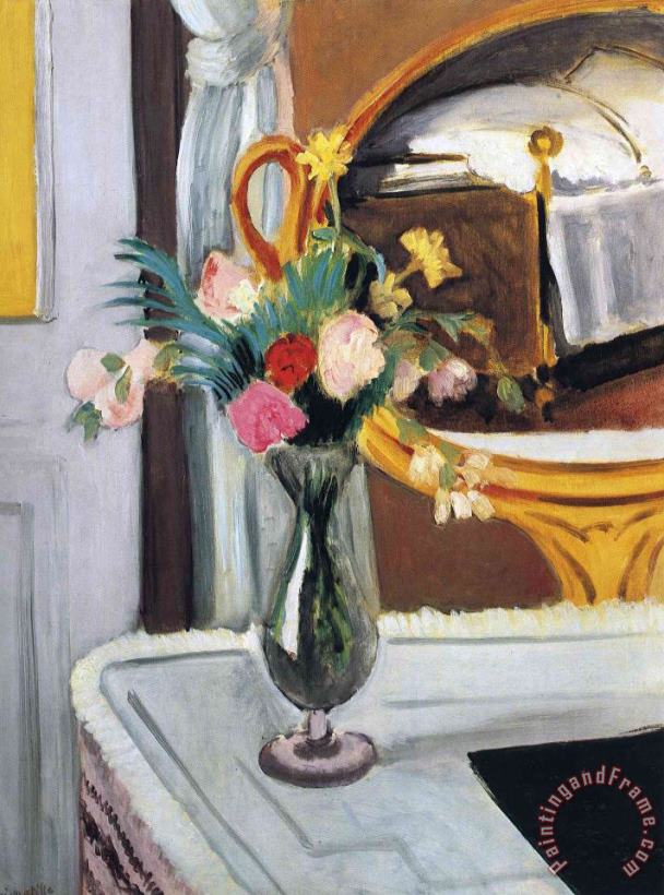 Henri Matisse The Bed in The Mirror Art Painting