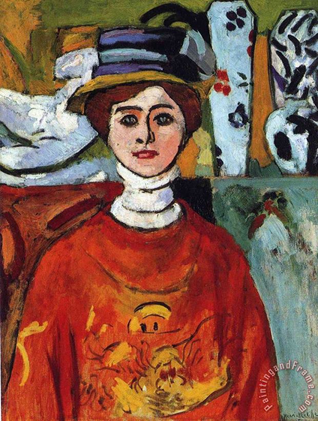 Henri Matisse The Girl with Green Eyes 1908 Art Painting