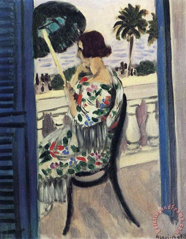 Henri Matisse Woman Holding Umbrella 1 Art Painting