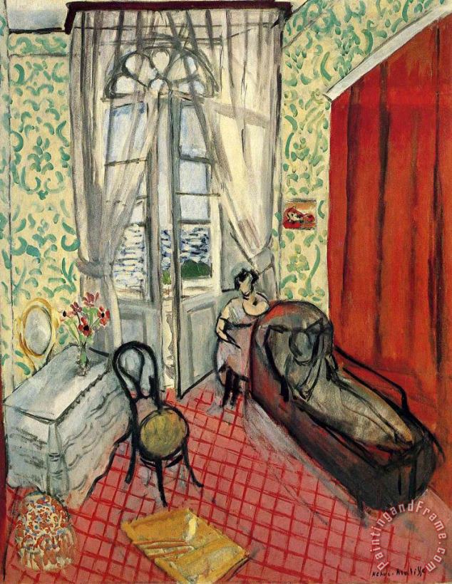 Henri Matisse Woman on Sofa Or Couch Art Print