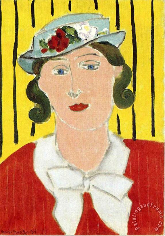 Woman Portrait 1939 painting - Henri Matisse Woman Portrait 1939 Art Print