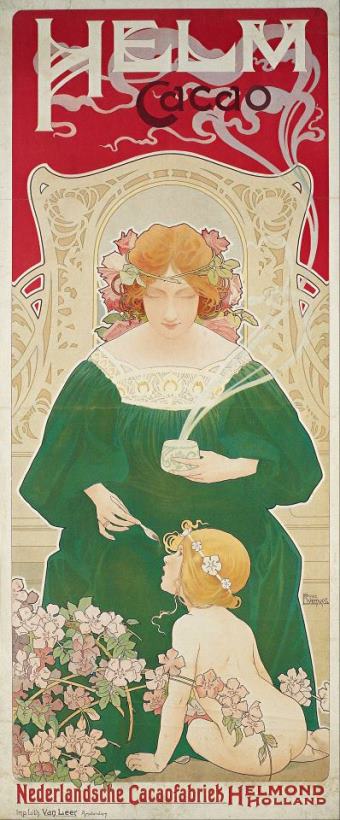 Helm Cacao painting - Henri Privat Livemont Helm Cacao Art Print