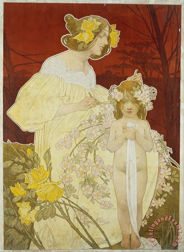 Palais De La Femme. Exposition De 1900 painting - Henri Privat Livemont Palais De La Femme. Exposition De 1900 Art Print